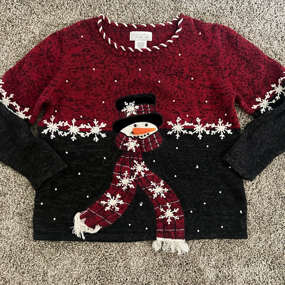 Vintage Mandal Bay Christmas Sweater Large